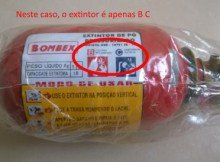 extintor bc abc multa