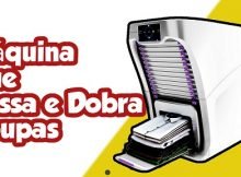 Máquina de passar e dobrar roupa