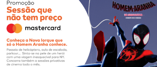 Promoção Mastercard Ingresso Cinema